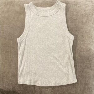 Women's Gray Sleeveless Croptop